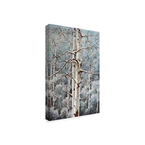 Carol J Rupp 'Aspen Duo Winter' Canvas Art,22x32